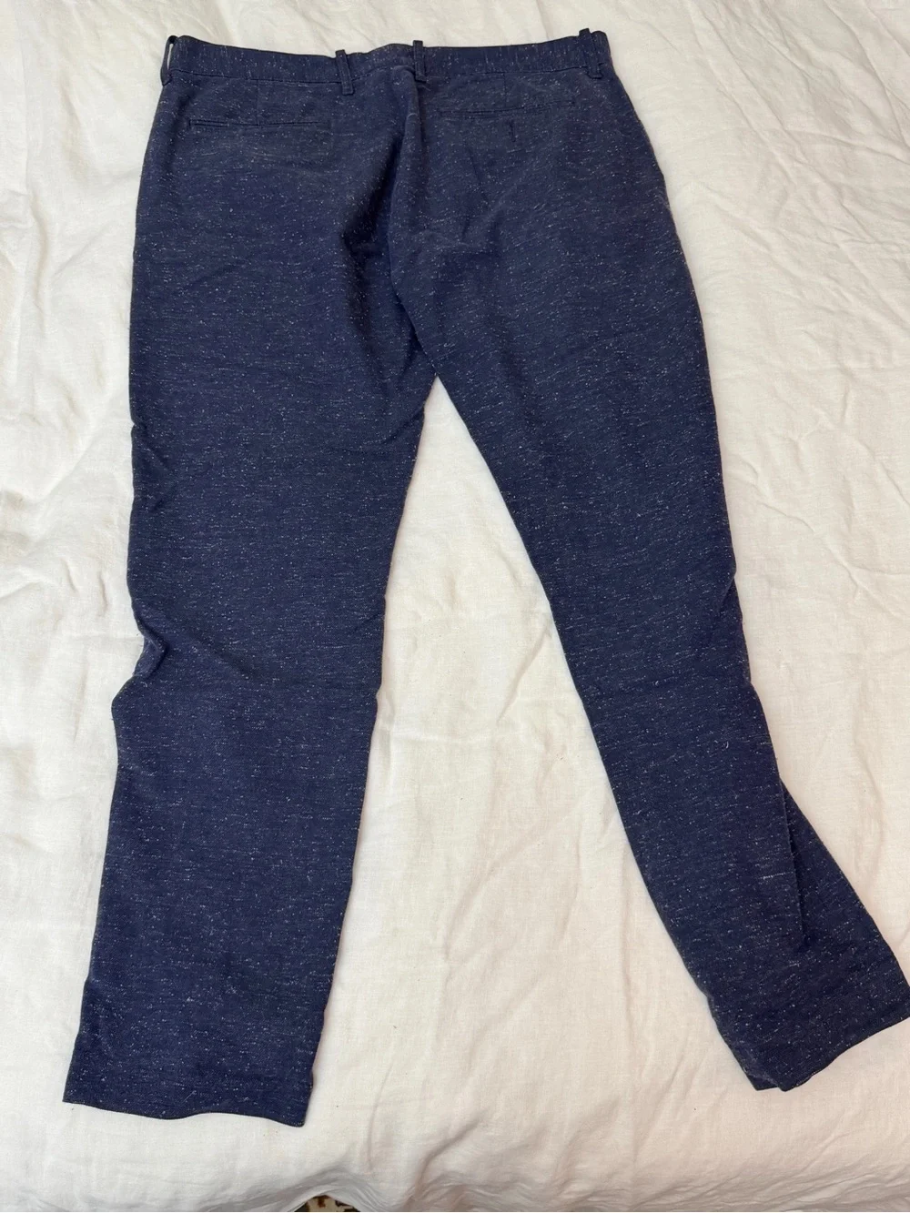Men's Navy Speckled Casual Pants